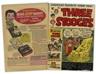 5 The Three Stooges Comic Books: (1) Sept. 1953 Vol. 1, No. 1; (2) March 1954 Vol. 1, No. 4; (3) June 1954 Vol. 1, No. 5; (4) Aug. 1954 Vol. 1, No. 6; (5) Oct. 1954 Vol. 1, No. 7 -- Very Good Plus